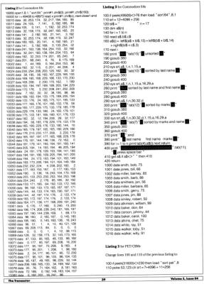 [Sorting on the Commodore 64 and the PET/CBM (6/7)]