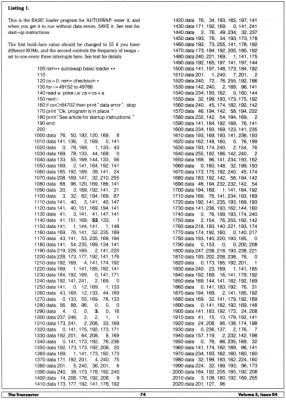 [AUTOSWAP: A Multiprocessing System on the C64 (6/8)]