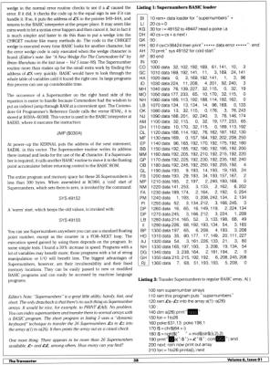 [SuperNumbers for the Commodore 64: Finally - Indestructible Variables (2/3)]