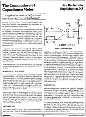 [The Commodore 64 Capacitance Meter (1/4)]