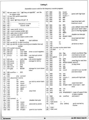 [Commodore 64 Frequency Counter (3/3)]