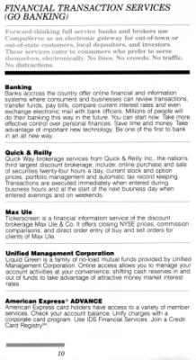 [CompuServe IntroPak page 10/44 
Financial Transaction Services (GO BANKING)]