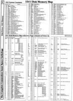 [9601312 Disk Drives Section: 1541 Memory Map (1 of 3)]